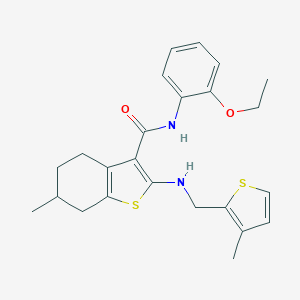N-(2-ethoxyphenyl)-6-methyl-2-{[(3-methyl-2-thienyl)methyl]amino}-4,5,6,7-tetrahydro-1-benzothiophene-3-carboxamide