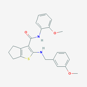 2-[(3-methoxybenzyl)amino]-N-(2-methoxyphenyl)-5,6-dihydro-4H-cyclopenta[b]thiophene-3-carboxamide