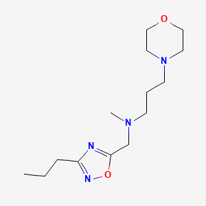 N-methyl-3-(4-morpholinyl)-N-[(3-propyl-1,2,4-oxadiazol-5-yl)methyl]-1-propanamine