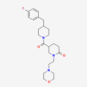 5-{[4-(4-fluorobenzyl)-1-piperidinyl]carbonyl}-1-[2-(4-morpholinyl)ethyl]-2-piperidinone