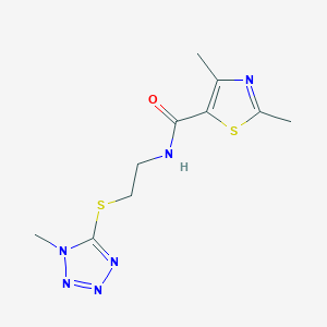 2,4-dimethyl-N-{2-[(1-methyl-1H-tetrazol-5-yl)thio]ethyl}-1,3-thiazole-5-carboxamide