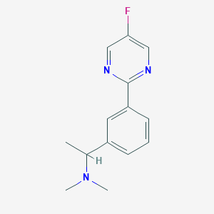 1-[3-(5-fluoropyrimidin-2-yl)phenyl]-N,N-dimethylethanamine