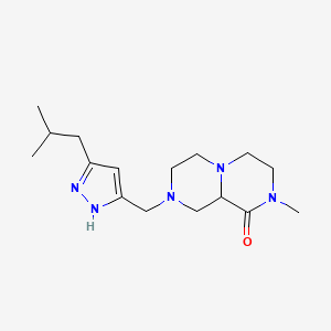 8-[(5-isobutyl-1H-pyrazol-3-yl)methyl]-2-methylhexahydro-2H-pyrazino[1,2-a]pyrazin-1(6H)-one