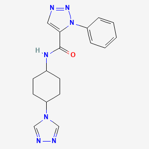 1-phenyl-N-[trans-4-(4H-1,2,4-triazol-4-yl)cyclohexyl]-1H-1,2,3-triazole-5-carboxamide