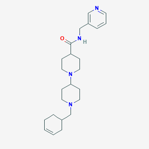 molecular formula C24H36N4O B3791093 1'-(3-cyclohexen-1-ylmethyl)-N-(3-pyridinylmethyl)-1,4'-bipiperidine-4-carboxamide 