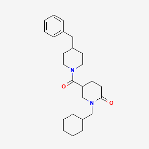 5-[(4-benzyl-1-piperidinyl)carbonyl]-1-(cyclohexylmethyl)-2-piperidinone