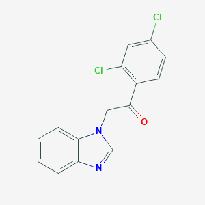 molecular formula C15H10Cl2N2O B037911 2-(Benzimidazol-1-yl)-1-(2,4-dichlorophenyl)ethanone CAS No. 115060-12-3