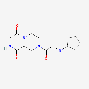 8-{[cyclopentyl(methyl)amino]acetyl}tetrahydro-2H-pyrazino[1,2-a]pyrazine-1,4(3H,6H)-dione