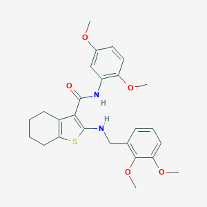 2-(2,3-Dimethoxy-benzylamino)-4,5,6,7-tetrahydro-benzo[b]thiophene-3-carboxylic