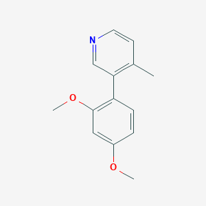 molecular formula C14H15NO2 B3791144 3-(2,4-dimethoxyphenyl)-4-methylpyridine 