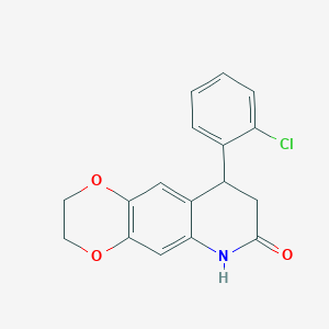 9-(2-chlorophenyl)-2,3,8,9-tetrahydro[1,4]dioxino[2,3-g]quinolin-7(6H)-one