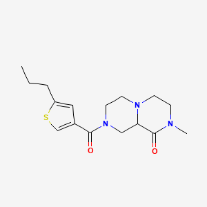 2-methyl-8-[(5-propyl-3-thienyl)carbonyl]hexahydro-2H-pyrazino[1,2-a]pyrazin-1(6H)-one