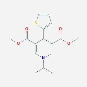 molecular formula C16H19NO4S B379118 Dimethyl 1-isopropyl-4-(2-thienyl)-1,4-dihydro-3,5-pyridinedicarboxylate 