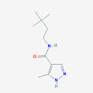 N-(3,3-dimethylbutyl)-5-methyl-1H-pyrazole-4-carboxamide