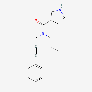 N-(3-phenyl-2-propyn-1-yl)-N-propyl-3-pyrrolidinecarboxamide hydrochloride