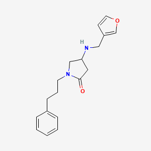 4-[(3-furylmethyl)amino]-1-(3-phenylpropyl)-2-pyrrolidinone