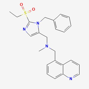 1-[1-benzyl-2-(ethylsulfonyl)-1H-imidazol-5-yl]-N-methyl-N-(5-quinolinylmethyl)methanamine