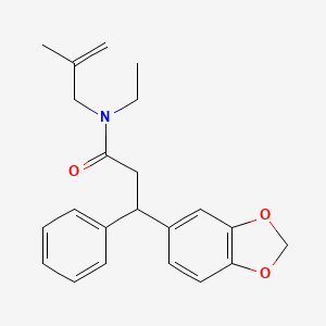 3-(1,3-benzodioxol-5-yl)-N-ethyl-N-(2-methyl-2-propen-1-yl)-3-phenylpropanamide