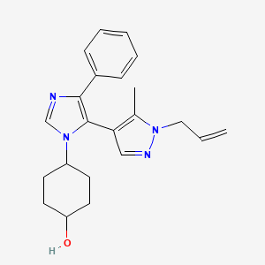 trans-4-[5-(1-allyl-5-methyl-1H-pyrazol-4-yl)-4-phenyl-1H-imidazol-1-yl]cyclohexanol