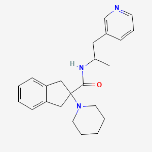 N-[1-methyl-2-(3-pyridinyl)ethyl]-2-(1-piperidinyl)-2-indanecarboxamide