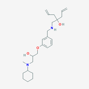 4-{[(3-{3-[cyclohexyl(methyl)amino]-2-hydroxypropoxy}benzyl)amino]methyl}-1,6-heptadien-4-ol