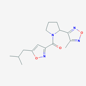 3-{1-[(5-isobutylisoxazol-3-yl)carbonyl]pyrrolidin-2-yl}-4-methyl-1,2,5-oxadiazole