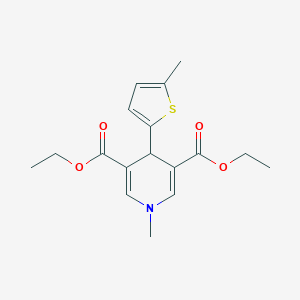 Diethyl 1-methyl-4-(5-methyl-2-thienyl)-1,4-dihydro-3,5-pyridinedicarboxylate