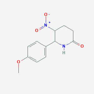 molecular formula C12H14N2O4 B379156 6-(4-Methoxyphenyl)-5-nitropiperidin-2-one 