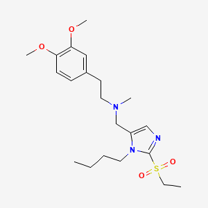 N-{[1-butyl-2-(ethylsulfonyl)-1H-imidazol-5-yl]methyl}-2-(3,4-dimethoxyphenyl)-N-methylethanamine