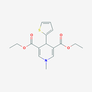 molecular formula C16H19NO4S B379161 Diethyl 1-methyl-4-(2-thienyl)-1,4-dihydro-3,5-pyridinedicarboxylate 