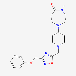 1-(1-{[3-(phenoxymethyl)-1,2,4-oxadiazol-5-yl]methyl}-4-piperidinyl)-1,4-diazepan-5-one