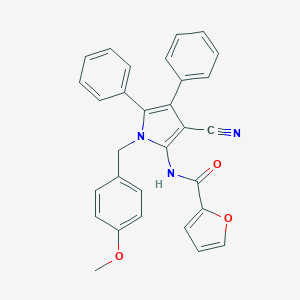 N-[3-cyano-1-(4-methoxybenzyl)-4,5-diphenyl-1H-pyrrol-2-yl]-2-furamide