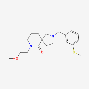 7-(2-Methoxyethyl)-2-[(3-methylsulfanylphenyl)methyl]-2,7-diazaspiro[4.5]decan-6-one