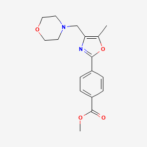 Methyl 4-[5-methyl-4-(morpholin-4-ylmethyl)-1,3-oxazol-2-yl]benzoate