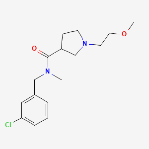 molecular formula C16H23ClN2O2 B3791754 N-(3-chlorobenzyl)-1-(2-methoxyethyl)-N-methylpyrrolidine-3-carboxamide 