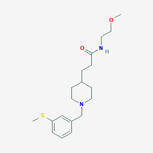 N-(2-methoxyethyl)-3-{1-[3-(methylthio)benzyl]-4-piperidinyl}propanamide