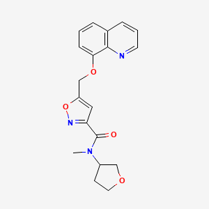 N-methyl-5-[(8-quinolinyloxy)methyl]-N-(tetrahydro-3-furanyl)-3-isoxazolecarboxamide