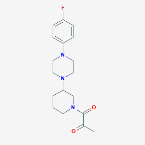 1-[3-[4-(4-Fluorophenyl)piperazin-1-yl]piperidin-1-yl]propane-1,2-dione