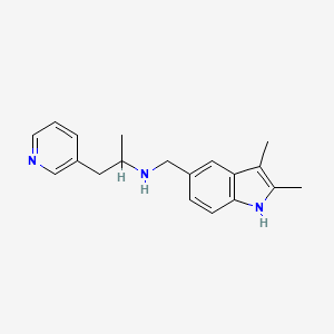 N-[(2,3-dimethyl-1H-indol-5-yl)methyl]-1-(3-pyridinyl)-2-propanamine