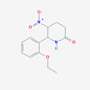 molecular formula C13H16N2O4 B379191 6-(2-Ethoxy-phenyl)-5-nitro-piperidin-2-one 