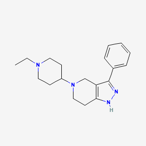 5-(1-Ethylpiperidin-4-yl)-3-phenyl-1,4,6,7-tetrahydropyrazolo[4,3-c]pyridine