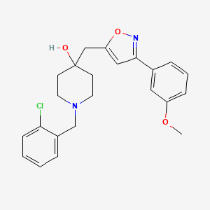 1-(2-chlorobenzyl)-4-{[3-(3-methoxyphenyl)-5-isoxazolyl]methyl}-4-piperidinol