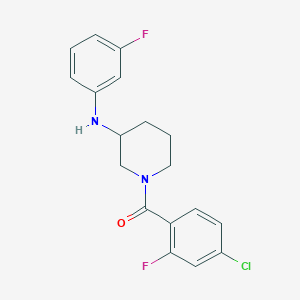 1-(4-chloro-2-fluorobenzoyl)-N-(3-fluorophenyl)-3-piperidinamine