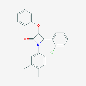 4-(2-Chlorophenyl)-1-(3,4-dimethylphenyl)-3-phenoxyazetidin-2-one