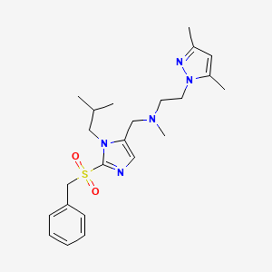 N-{[2-(benzylsulfonyl)-1-isobutyl-1H-imidazol-5-yl]methyl}-2-(3,5-dimethyl-1H-pyrazol-1-yl)-N-methylethanamine