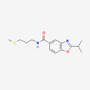 2-isopropyl-N-[3-(methylthio)propyl]-1,3-benzoxazole-5-carboxamide