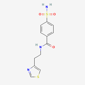 4-(aminosulfonyl)-N-[2-(1,3-thiazol-4-yl)ethyl]benzamide