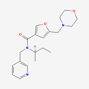 N-(sec-butyl)-5-(morpholin-4-ylmethyl)-N-(pyridin-3-ylmethyl)-3-furamide