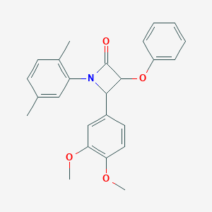 4-(3,4-Dimethoxyphenyl)-1-(2,5-dimethylphenyl)-3-phenoxyazetidin-2-one