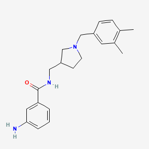 3-amino-N-{[1-(3,4-dimethylbenzyl)-3-pyrrolidinyl]methyl}benzamide hydrochloride